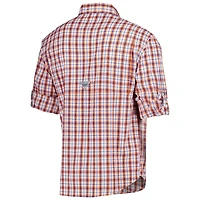 Chemise boutonnée à manches longues Columbia Orange Florida Gators Super Tamiami Omni-Wick pour homme