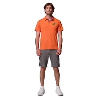 Polo Columbia Orange Florida Gators Tech Trail pour homme