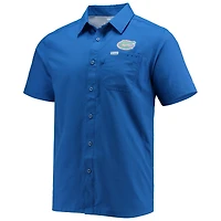 Chemise boutonnée Columbia PFG Royal Florida Gators Slack Tide Camp pour homme