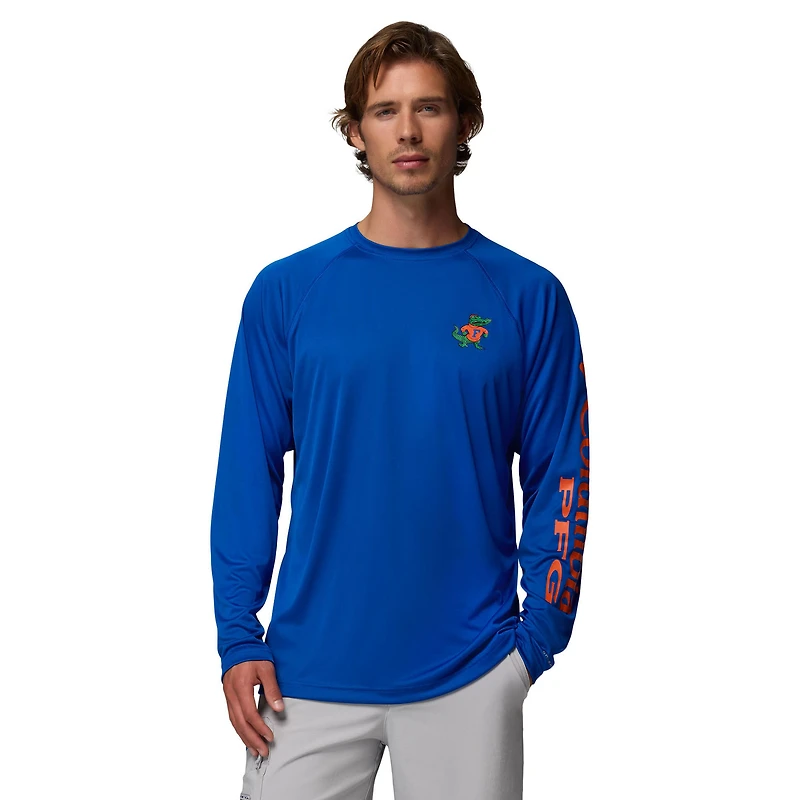 T-shirt Omni-Shade à manches longues pour homme Columbia Royal Florida Gators, grande taille