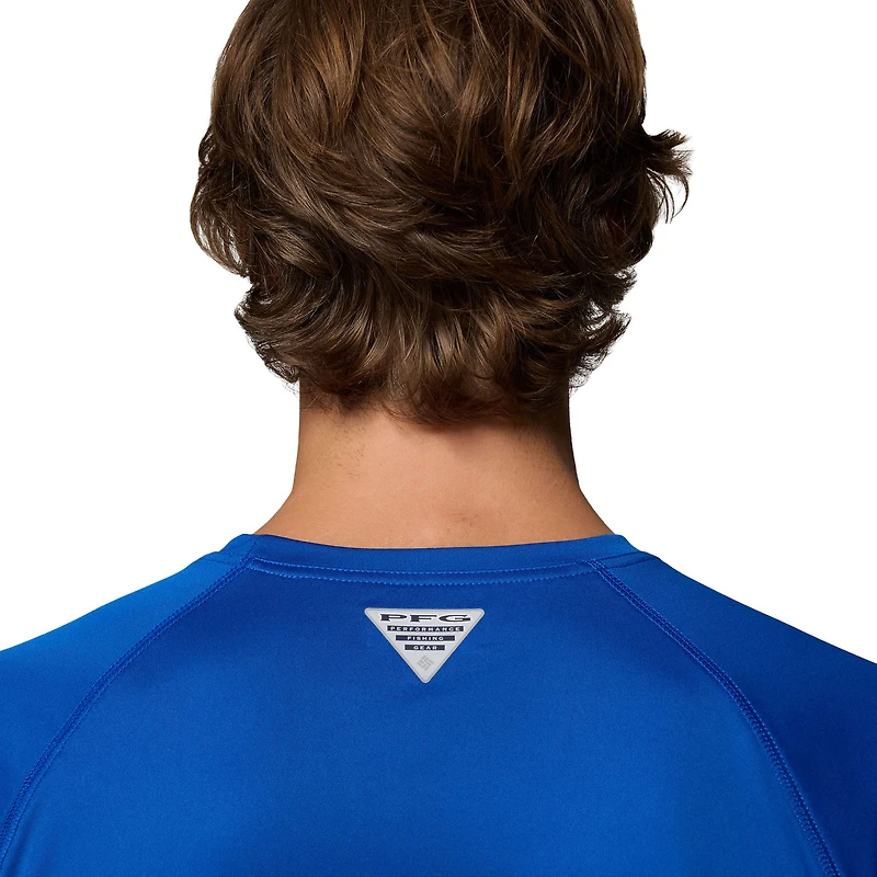 Men's Columbia Royal Florida Gators Big & Tall Terminal Tackle Long Sleeve Omni-Shade T-Shirt