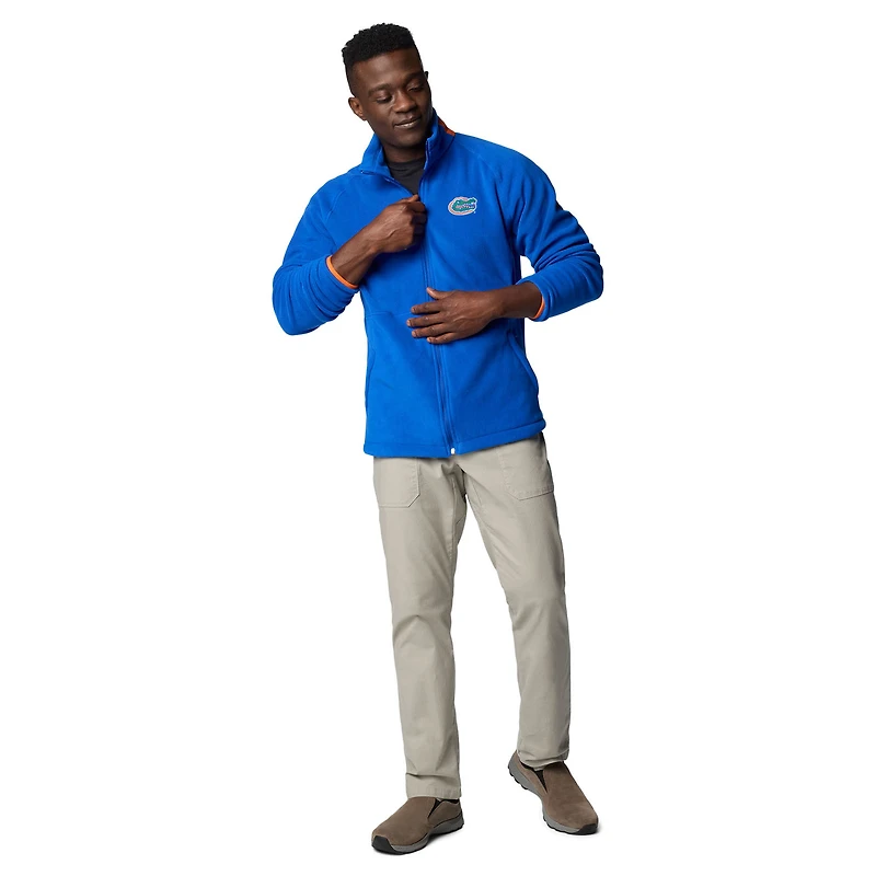 Veste polaire à glissière complète Columbia Royal Florida Gators Flanker IV Raglan pour homme