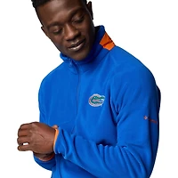Veste polaire à glissière complète Columbia Royal Florida Gators Flanker IV Raglan pour homme