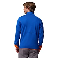 Pull Columbia Royal Florida Gators Hike Omni-Wick demi-zip pour homme