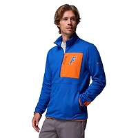 Pull Columbia Royal Florida Gators Hike Omni-Wick demi-zip pour homme