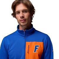 Pull Columbia Royal Florida Gators Hike Omni-Wick demi-zip pour homme