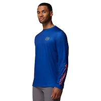 T-shirt à manches longues Columbia Royal Florida Gators PHG Terminal Shot pour homme