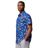 Men's Columbia Royal Florida Gators Super Slack Tide Omni-Wick Button-Up Shirt