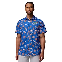 Chemise boutonnée Columbia Royal Florida Gators Super Slack Tide Omni-Wick pour homme