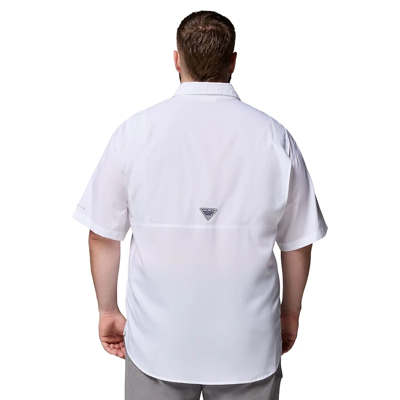 Men's Columbia  White Florida Gators Big & Tall Tamiami Omni-Shade Button-Down Shirt