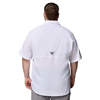 Men's Columbia  White Florida Gators Big & Tall Tamiami Omni-Shade Button-Down Shirt