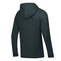 T-shirt à capuche manches longues ComfortWash pour homme, couleur anthracite