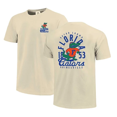 Men's Cream Florida Gators Comfort Colors Mascot Overlay T-Shirt