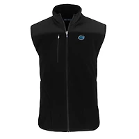 Men's Cutter & Buck  Black Florida Gators Big Tall Cascade Eco Sherpa Fleece Full-Zip Vest