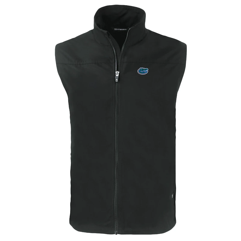 Men's Cutter & Buck Black Florida Gators Charter Eco Recycled Full-Zip Vest