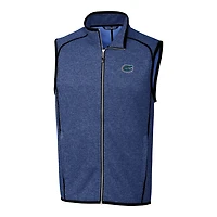 Men's Cutter & Buck Blue Florida Gators Mainsail Full-Zip Vest
