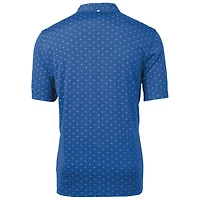 Polo Cutter & Buck Blue Florida Gators Virtue Eco Pique Tile recyclé pour homme