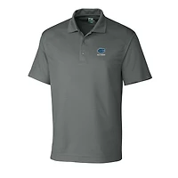Men's Cutter & Buck  Gray Florida Gators Alumni Logo DryTec Genre Textured Solid Polo