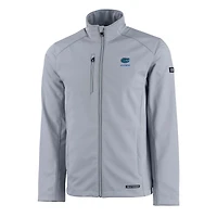 Men's Cutter & Buck  Gray Florida Gators Alumni Logo Evoke Eco Softshell Recycled Full-Zip Jacket