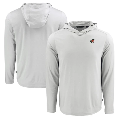 Men's Cutter & Buck Gray Florida Gators Coastline Epic Comfort Eco Recycled Long Sleeve Hoodie T-Shirt