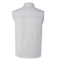 Gilet coupe-vent hybride furtif entièrement zippé pour homme, gris, des Florida Gators Vault, de grande taille et taille.