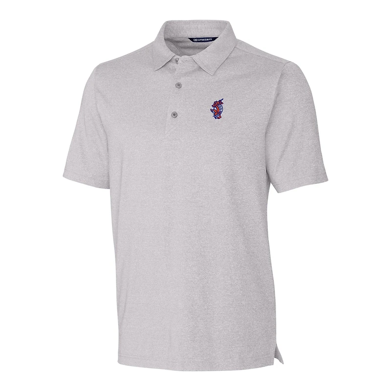 Men's Cutter & Buck Heather Gray Florida Gators Swinging Gator Forge Heathered Stretch Polo
