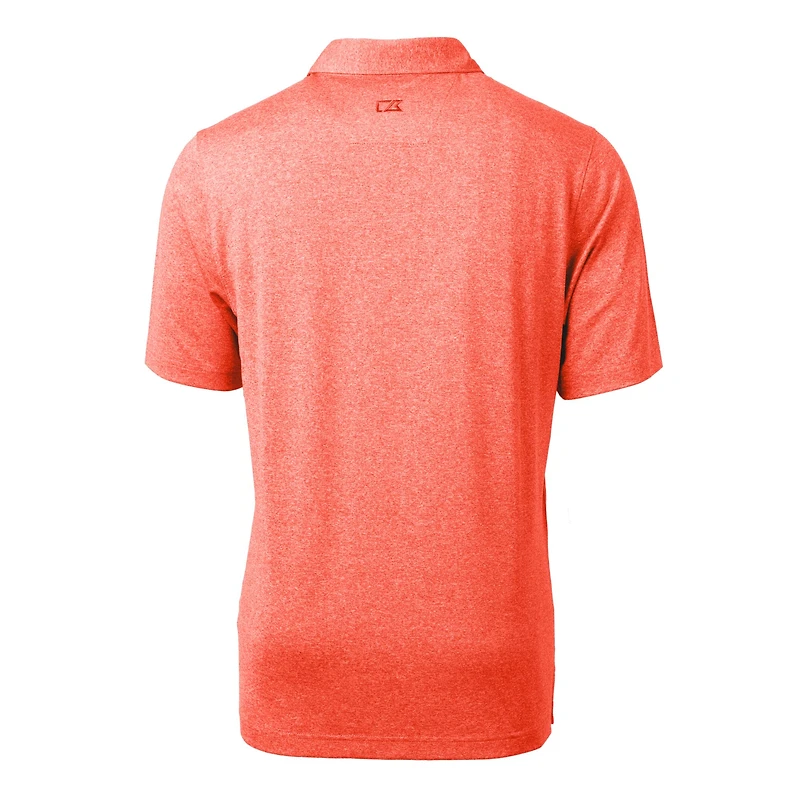 Men's Cutter & Buck Heather Orange Florida Gators Swinging Gator Forge Heathered Stretch Polo
