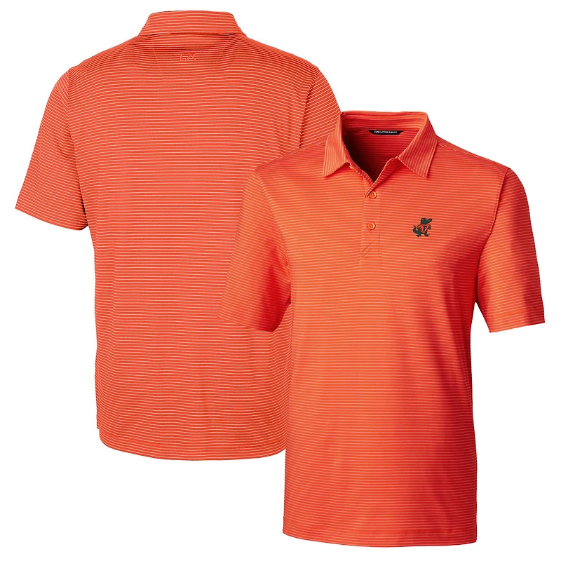 Men's Cutter & Buck Orange Florida Gators Big Tall Forge Pencil Stripe Stretch Polo