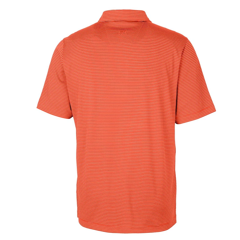 Men's Cutter & Buck Orange Florida Gators Big Tall Forge Pencil Stripe Stretch Polo