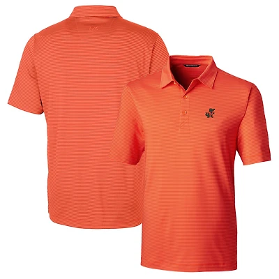 Men's Cutter & Buck Orange Florida Gators Big Tall Forge Pencil Stripe Stretch Polo