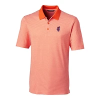 Men's Cutter & Buck Orange Florida Gators Swinging Gator Forge Tonal Stripe Stretch Polo