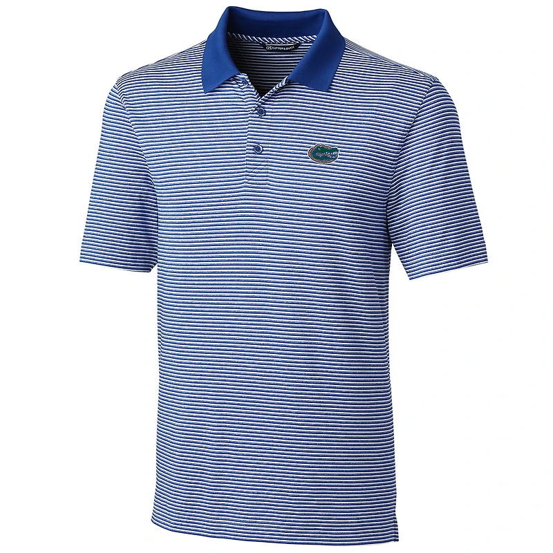 Polo à rayures ton sur Forge pour homme Cutter & Buck Royal Florida Gators, grandes tailles