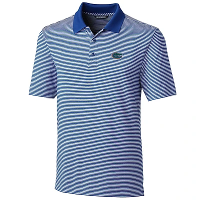 Polo à rayures ton sur Forge pour homme Cutter & Buck Royal Florida Gators, grandes tailles