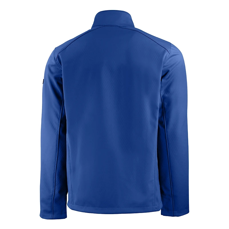 Veste Cutter & Buck Royal Florida Gators Evoke Eco Softshell recyclée à fermeture éclair intégrale pour homme
