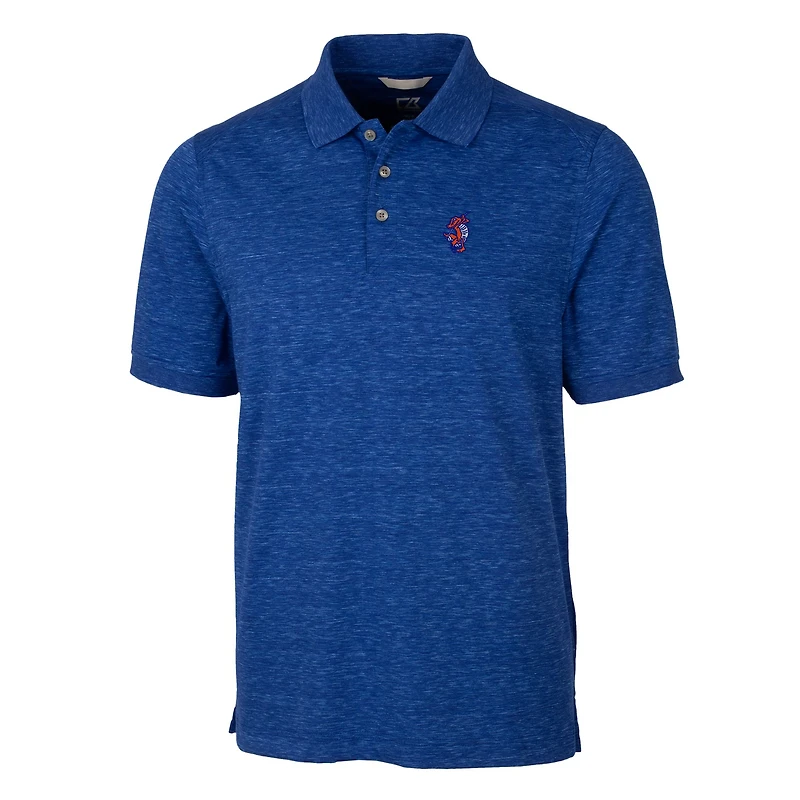 Men's Cutter & Buck Royal Florida Gators Swinging Gator Advantage Tri-Blend Space Dye Polo