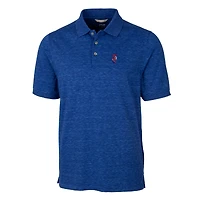 Men's Cutter & Buck Royal Florida Gators Swinging Gator Advantage Tri-Blend Space Dye Polo