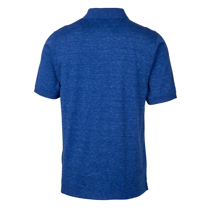 Men's Cutter & Buck  Royal Florida Gators Swinging Gator Big Tall DryTec Advantage Tri-Blend Space Dye Polo