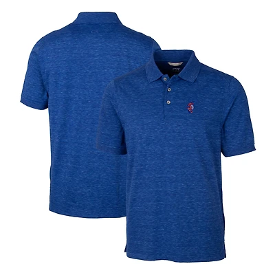 Men's Cutter & Buck  Royal Florida Gators Swinging Gator Big Tall DryTec Advantage Tri-Blend Space Dye Polo