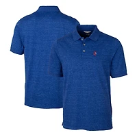 Men's Cutter & Buck  Royal Florida Gators Swinging Gator Big Tall DryTec Advantage Tri-Blend Space Dye Polo