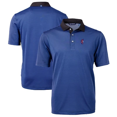 Polo recyclé à micro-rayures en piqué écologique pour homme Cutter & Buck Royal Florida Gators Swinging Gator Virtue