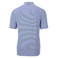Men's Cutter & Buck  Royal Florida Gators Swinging Gator Virtue Eco Pique Stripe Recycled Polo