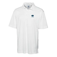 Men's Cutter & Buck  White Florida Gators Alumni Logo DryTec Genre Textured Solid Polo