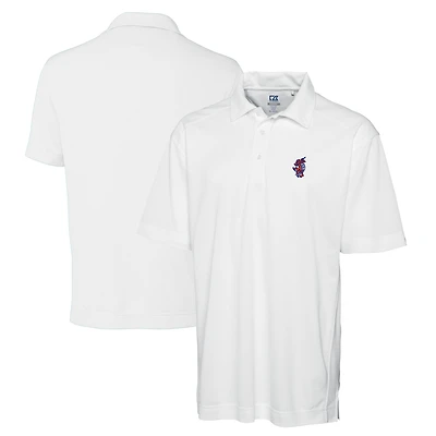 Men's Cutter & Buck White Florida Gators Swinging Gator DryTec Genre Textured Solid Polo
