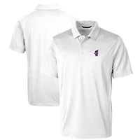 Men's Cutter & Buck White Florida Gators Swinging Gator Prospect Textured Stretch Polo