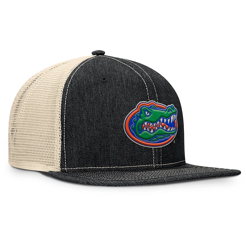 Casquette snapback Legend Trucker Fanatics noire/naturelle pour homme, Florida Gators