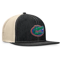 Casquette snapback Legend Trucker Fanatics noire/naturelle pour homme, Florida Gators