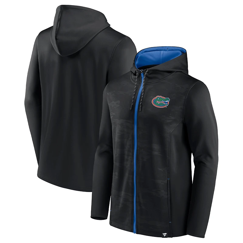 Sweat à capuche entièrement zippé Fanatics pour hommes, Florida Gators Ball Carrier, noir