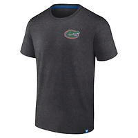 T-shirt emblématique des Florida Gators pour hommes Fanatics Heather Charcoal