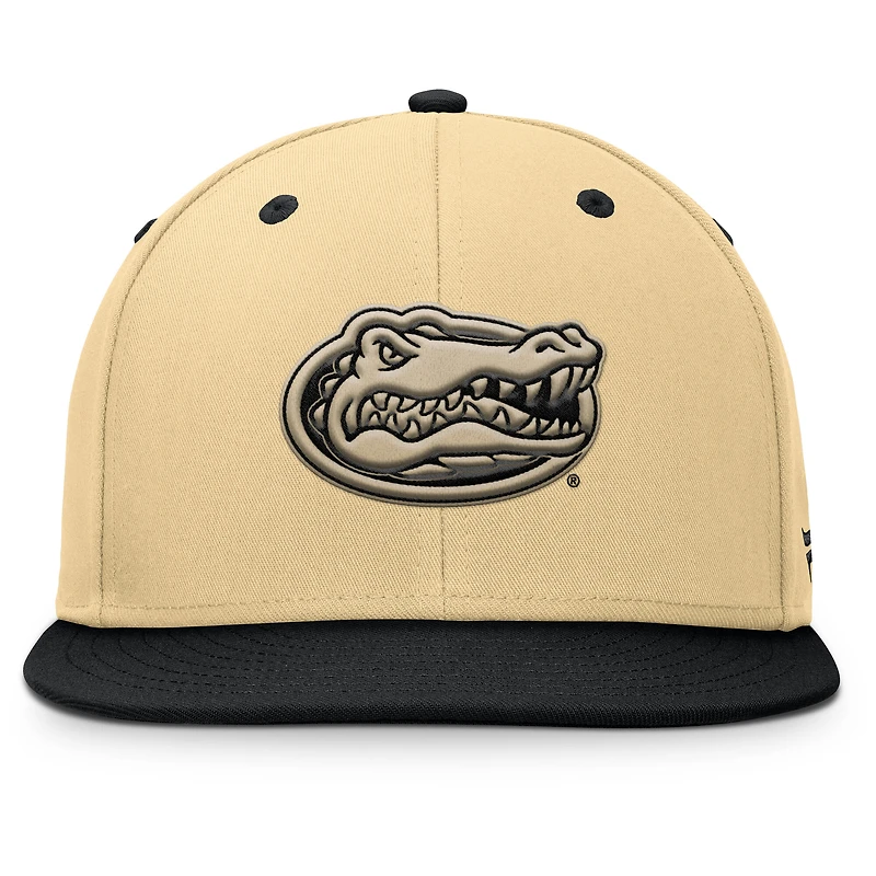 Men's Fanatics Khaki/Black Florida Gators Balance Fitted Hat