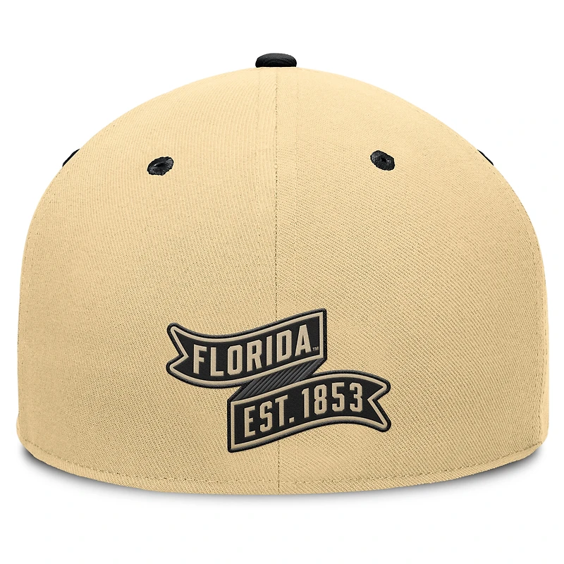 Men's Fanatics Khaki/Black Florida Gators Balance Fitted Hat